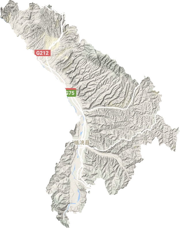 臨洮縣地形圖