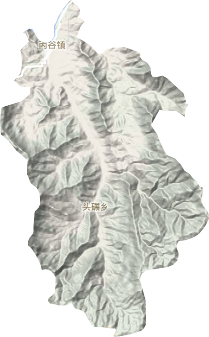 丙谷鎮地形圖