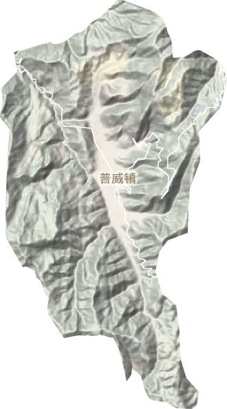 普威鎮地形圖