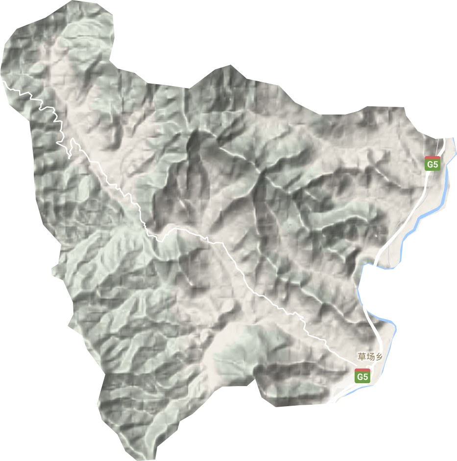 草場鄉地形圖