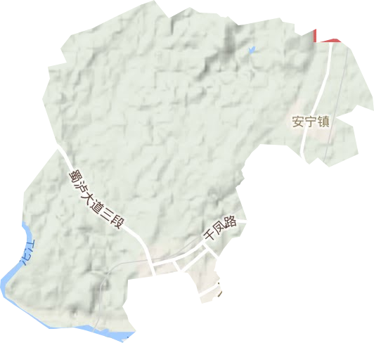 安寧鎮(zhèn)地形圖
