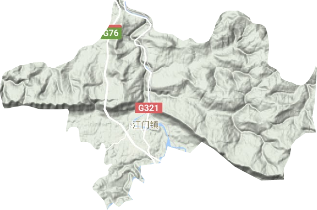 江門鎮地形圖
