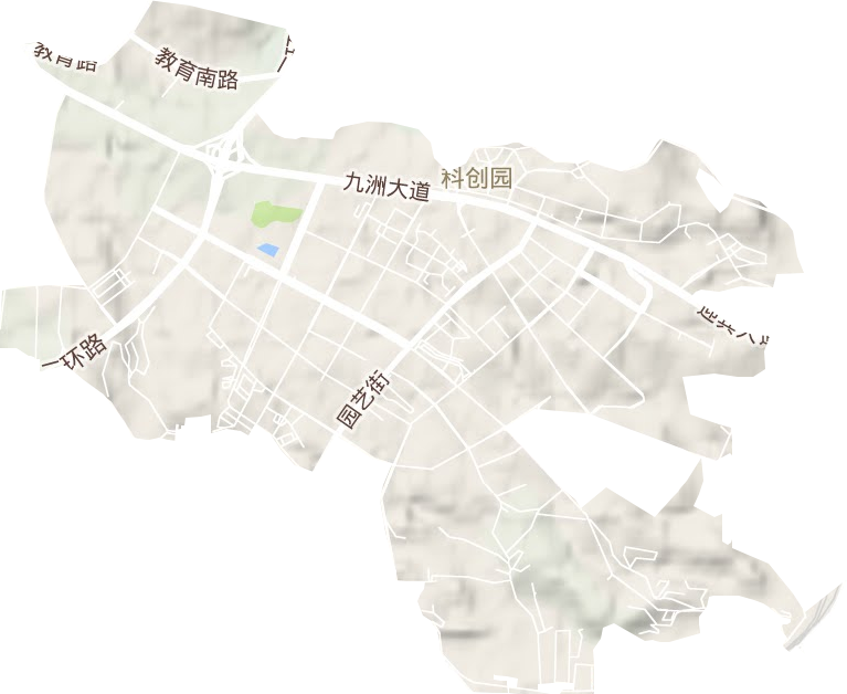 科創園街道地形圖