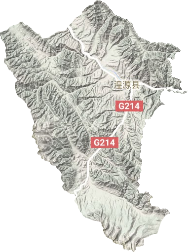 湟源縣地形圖