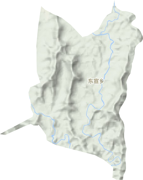 東宣鄉(xiāng)地形圖