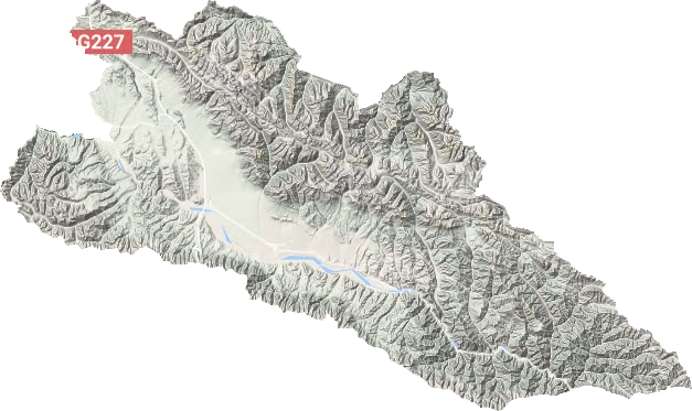 門(mén)源回族自治縣地形圖