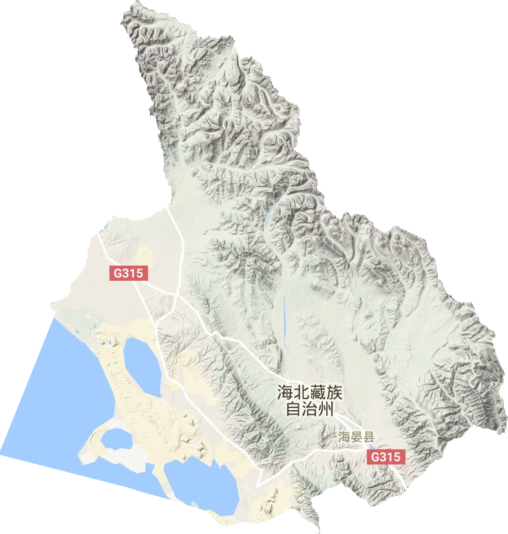 海晏縣地形圖