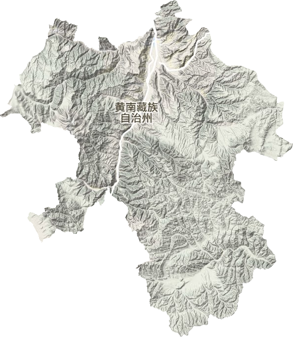 同仁縣地形圖