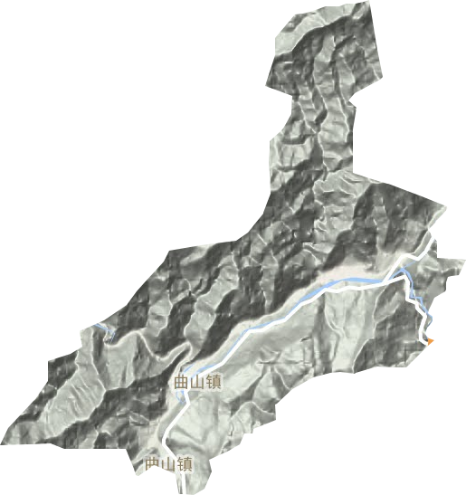 曲山鎮地形圖