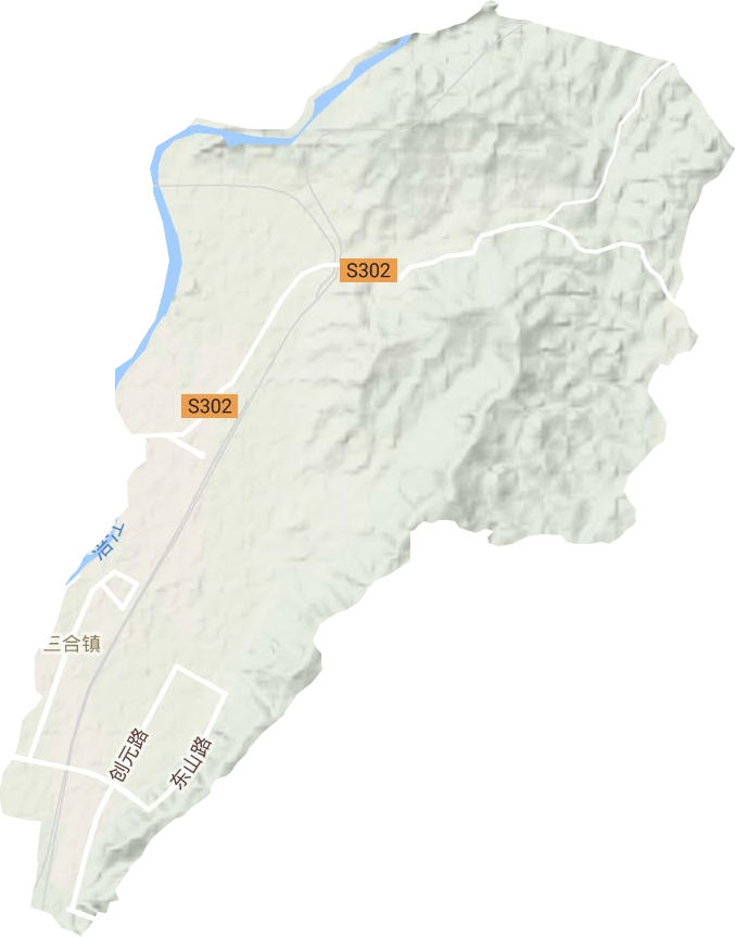 三合鎮地形圖