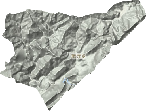 敬元鄉(xiāng)地形圖