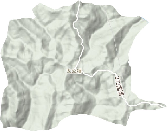 太公鎮(zhèn)地形圖