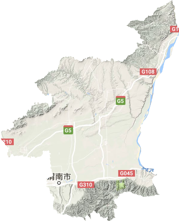 渭南市地形圖