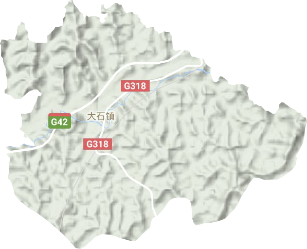 大石鎮地形圖