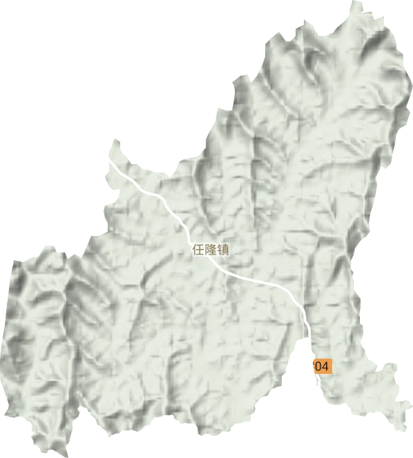 任隆鎮地形圖