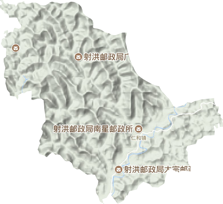 仁和鎮地形圖