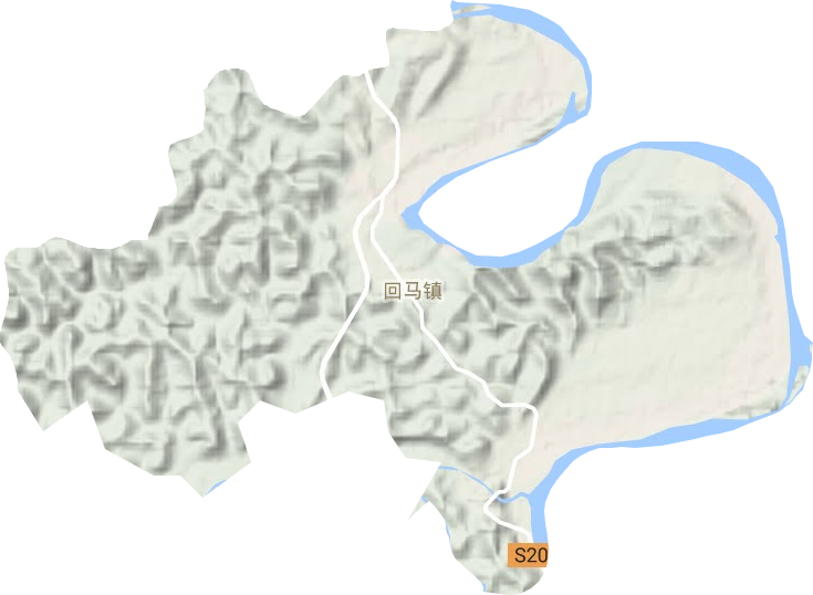 回馬鎮地形圖