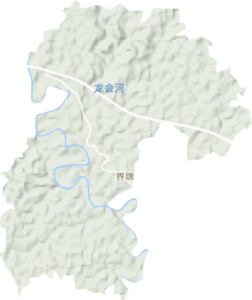 界牌鎮地形圖