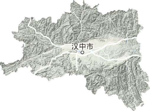 漢中市地形圖