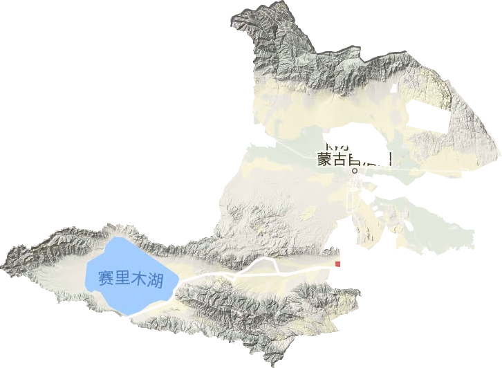 博樂市地形圖