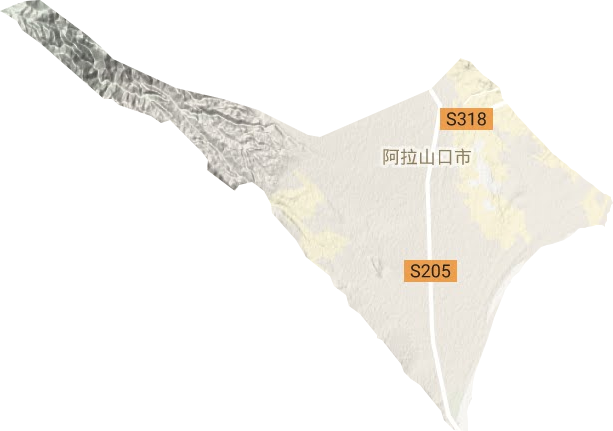 阿拉山口市地形圖