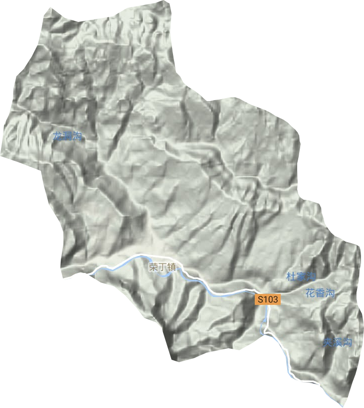 榮丁鎮地形圖