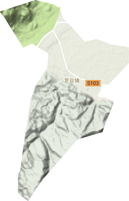 羅目鎮(zhèn)地形圖