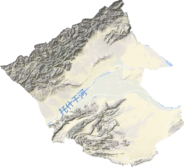 烏什縣地形圖