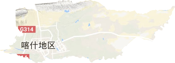 喀什市地形圖