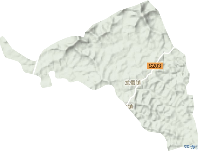 龍蠶鎮(zhèn)地形圖