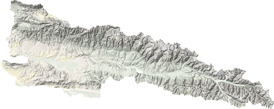 尼勒克縣地形圖