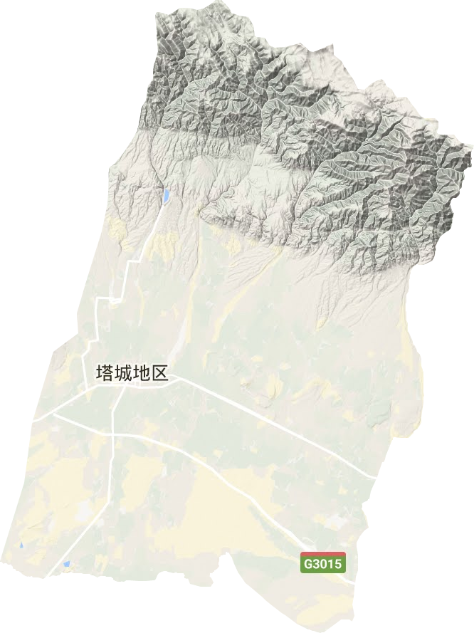 塔城市地形圖
