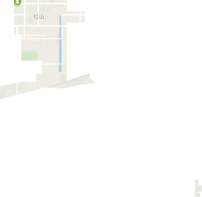 紅山街道地形圖