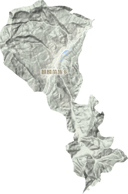 麒麟苗族鄉地形圖