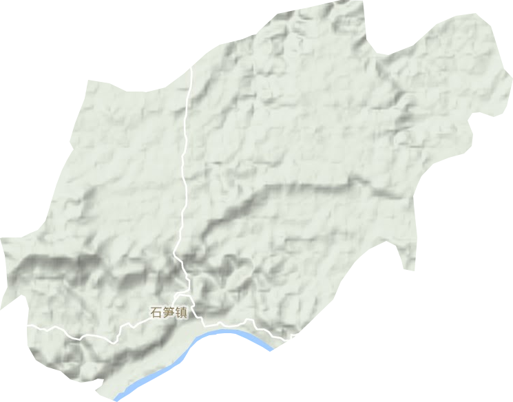 石筍鎮(zhèn)地形圖