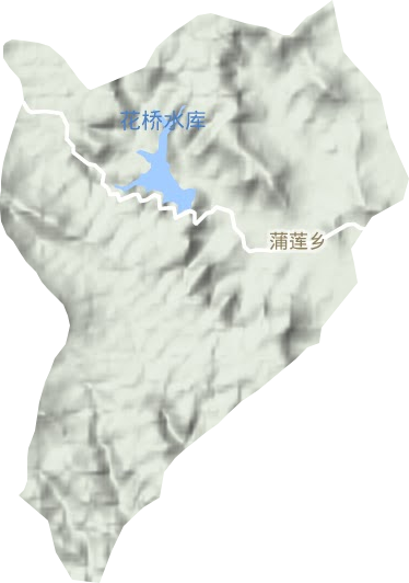 蒲蓮鄉地形圖