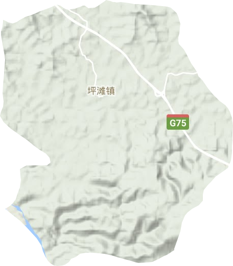 坪灘鎮地形圖