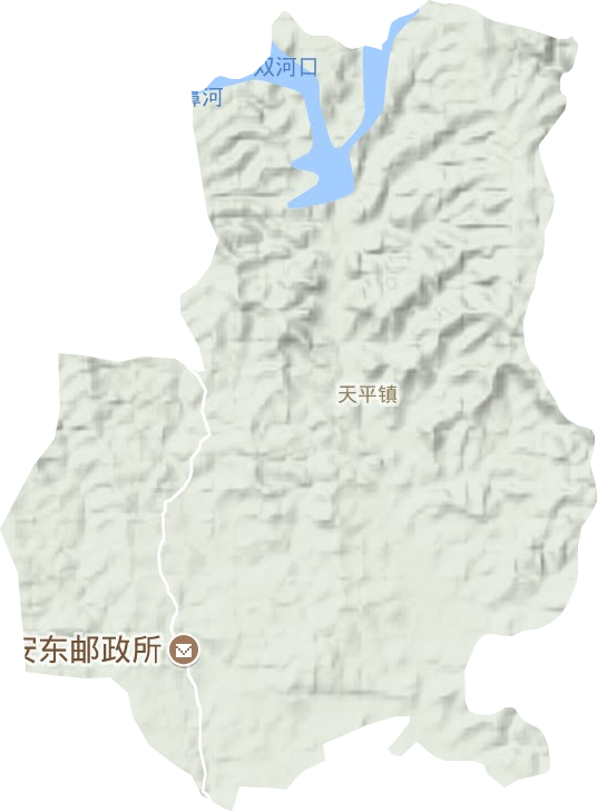 天平鎮地形圖