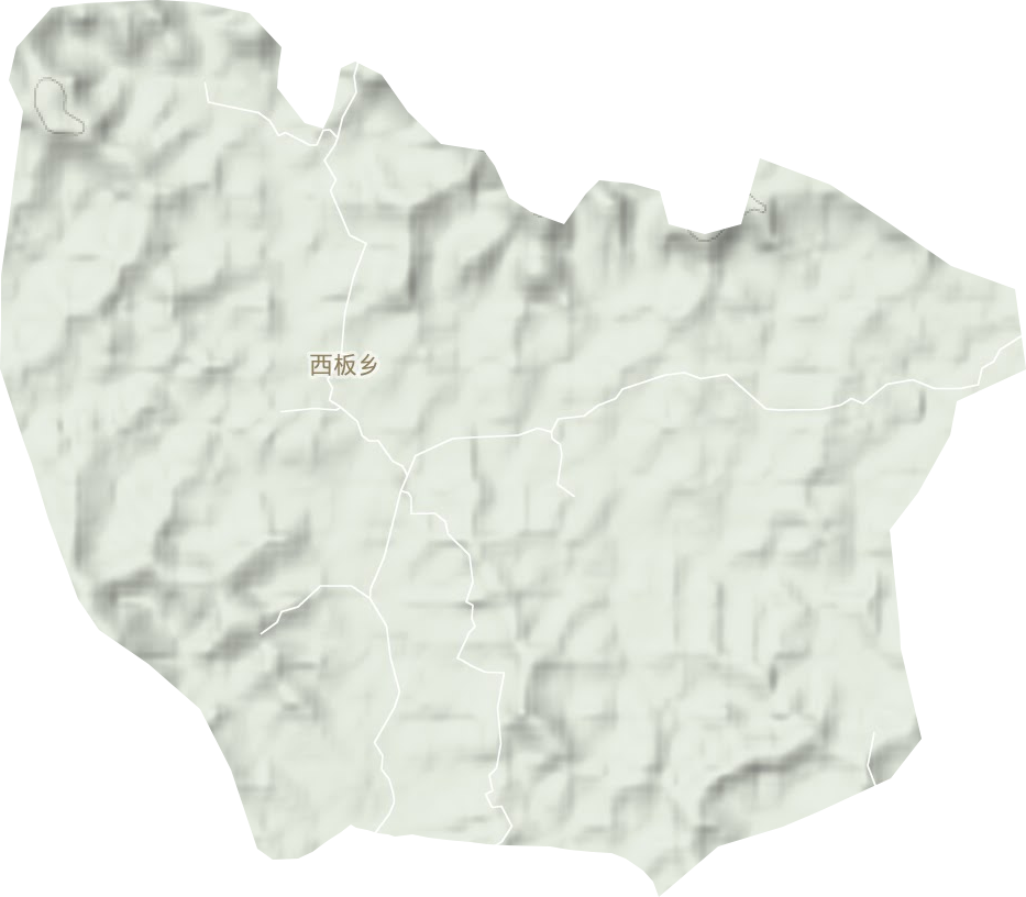 西板鄉(xiāng)地形圖