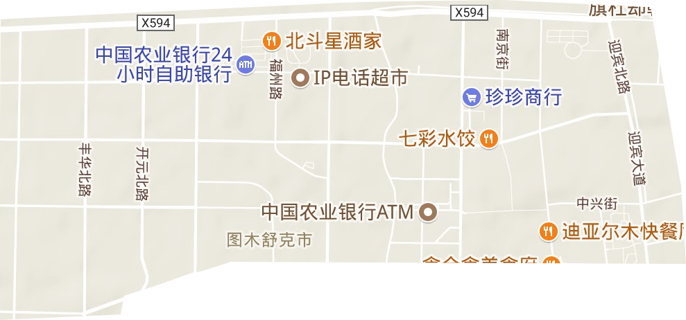 齊干卻勒街道地形圖