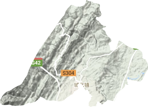 城北鎮地形圖