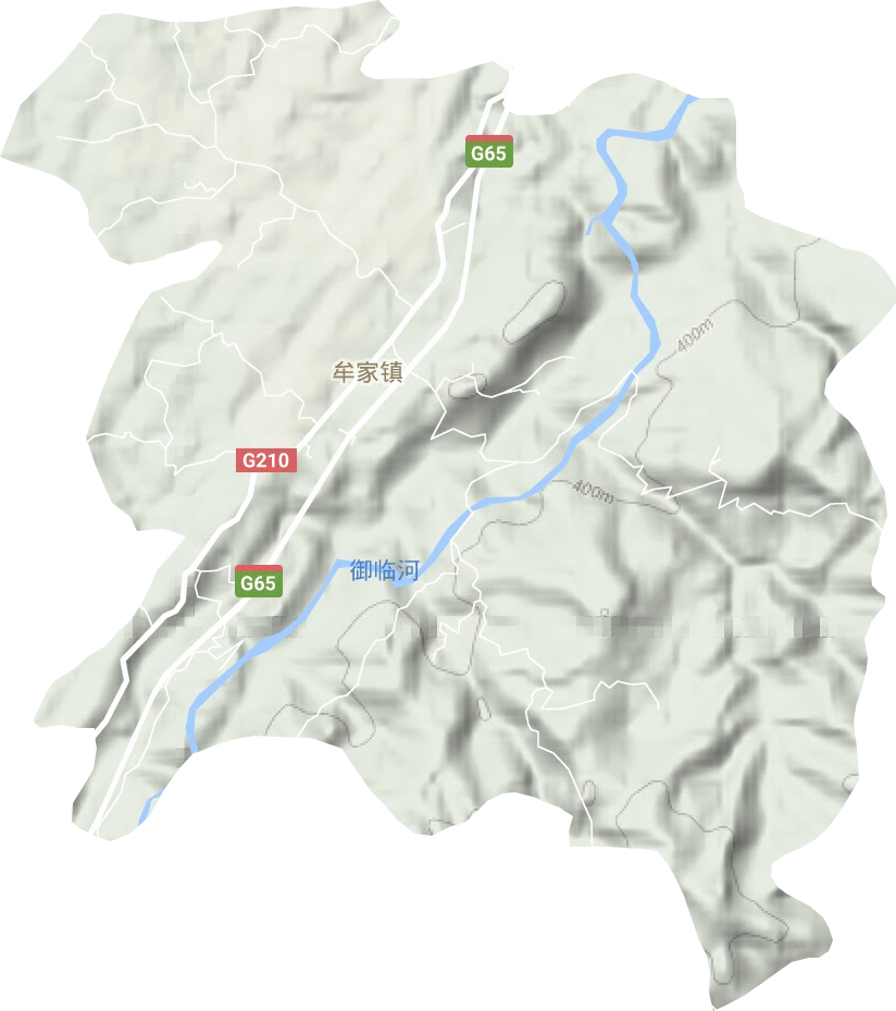 牟家鎮地形圖