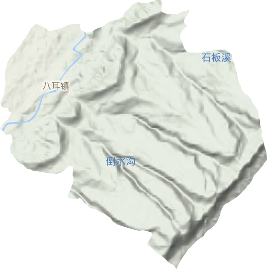 八耳鎮地形圖