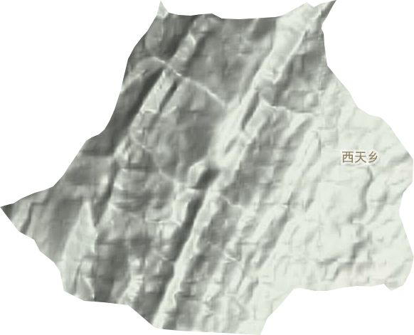 西天鄉(xiāng)地形圖