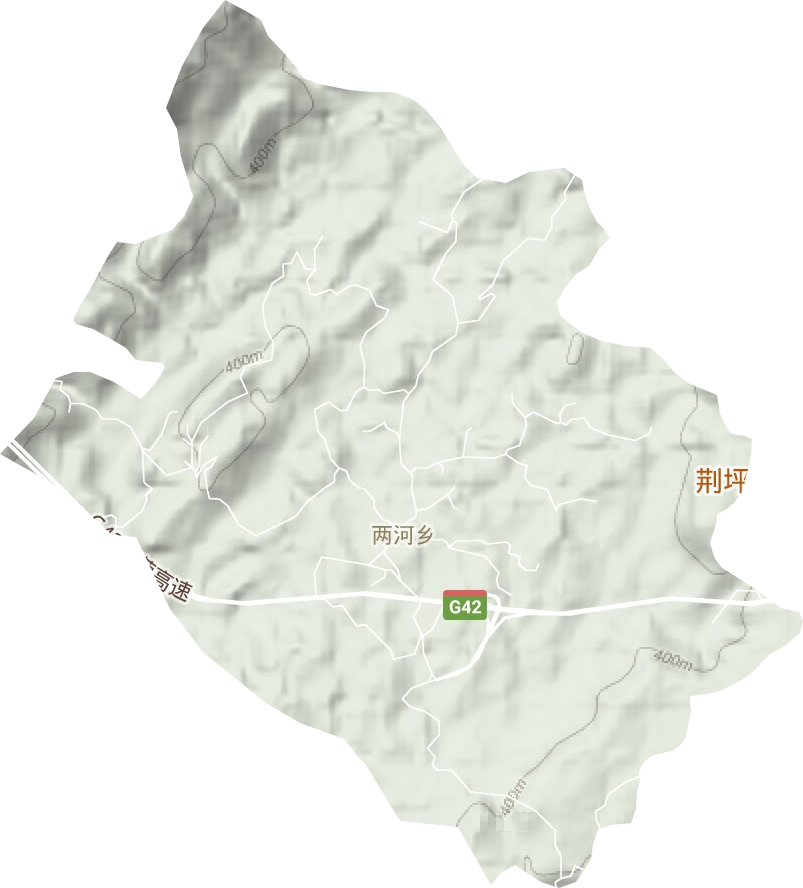 兩河鄉地形圖