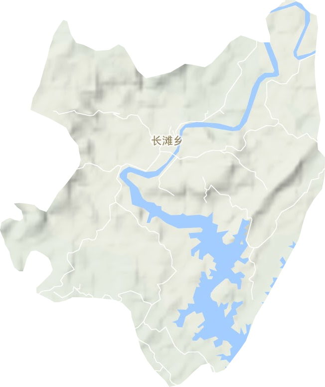 長灘鄉(xiāng)地形圖