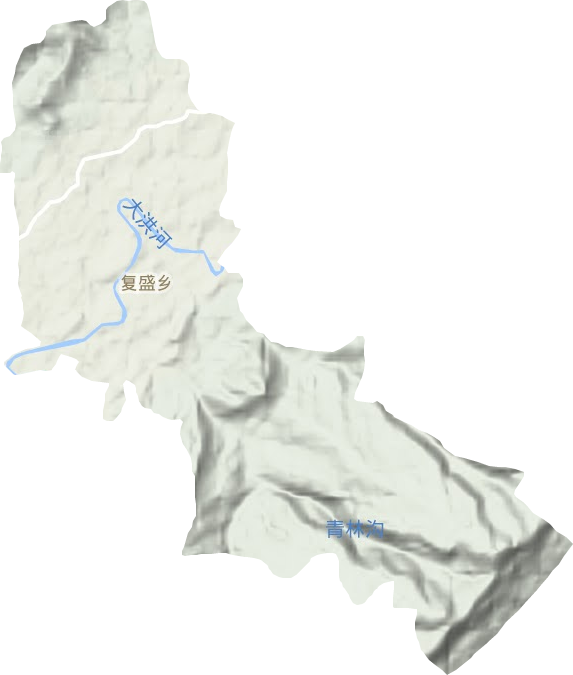 復盛鄉(xiāng)地形圖