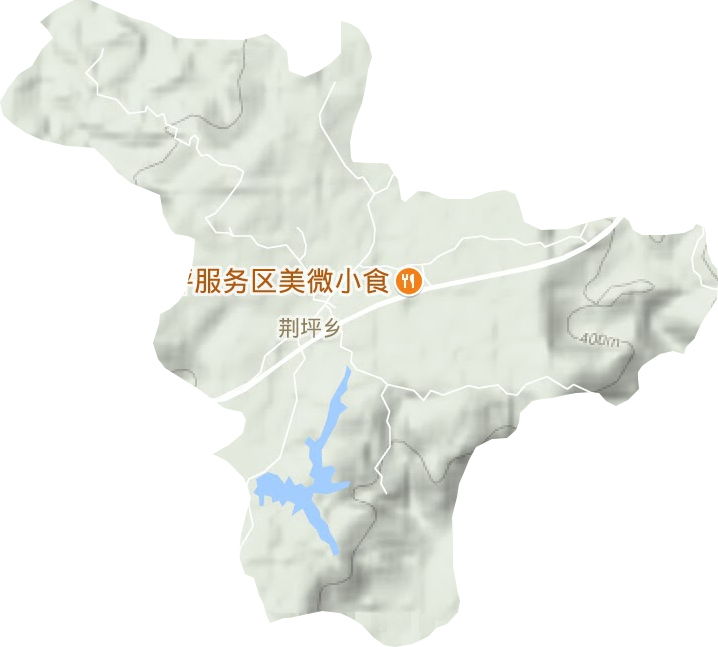 荊坪鄉地形圖