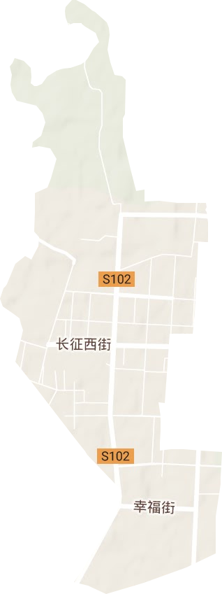 軍墾路街道地形圖
