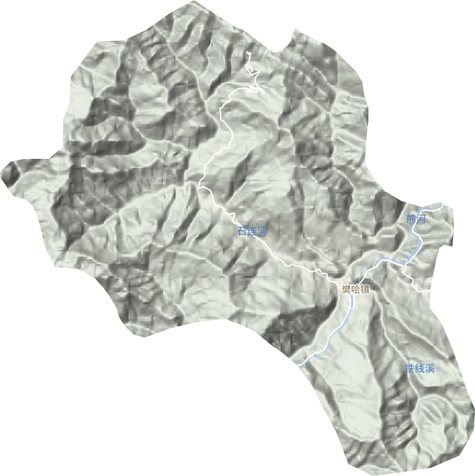 樊噲鎮地形圖